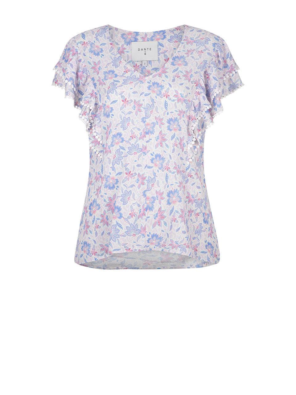 Doillon Printed Top Multicolour - No22 Damplassen