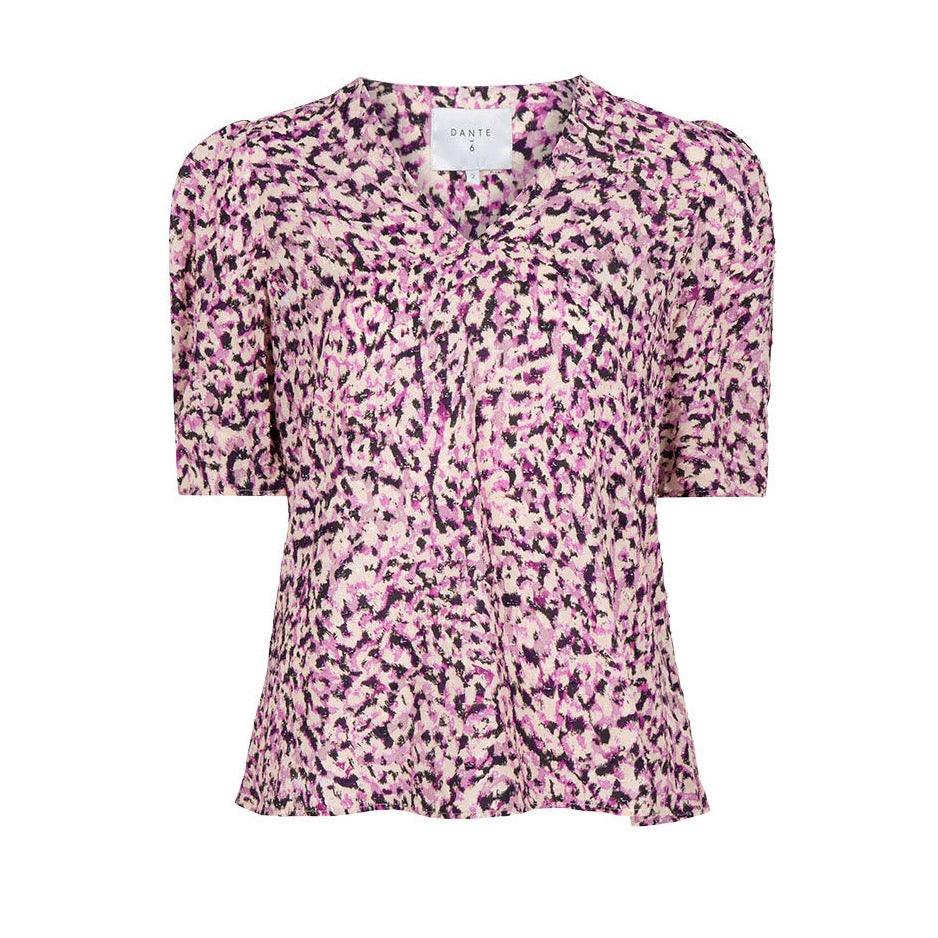 Doja Puff Sleeve Top Multicolour - No22 Damplassen