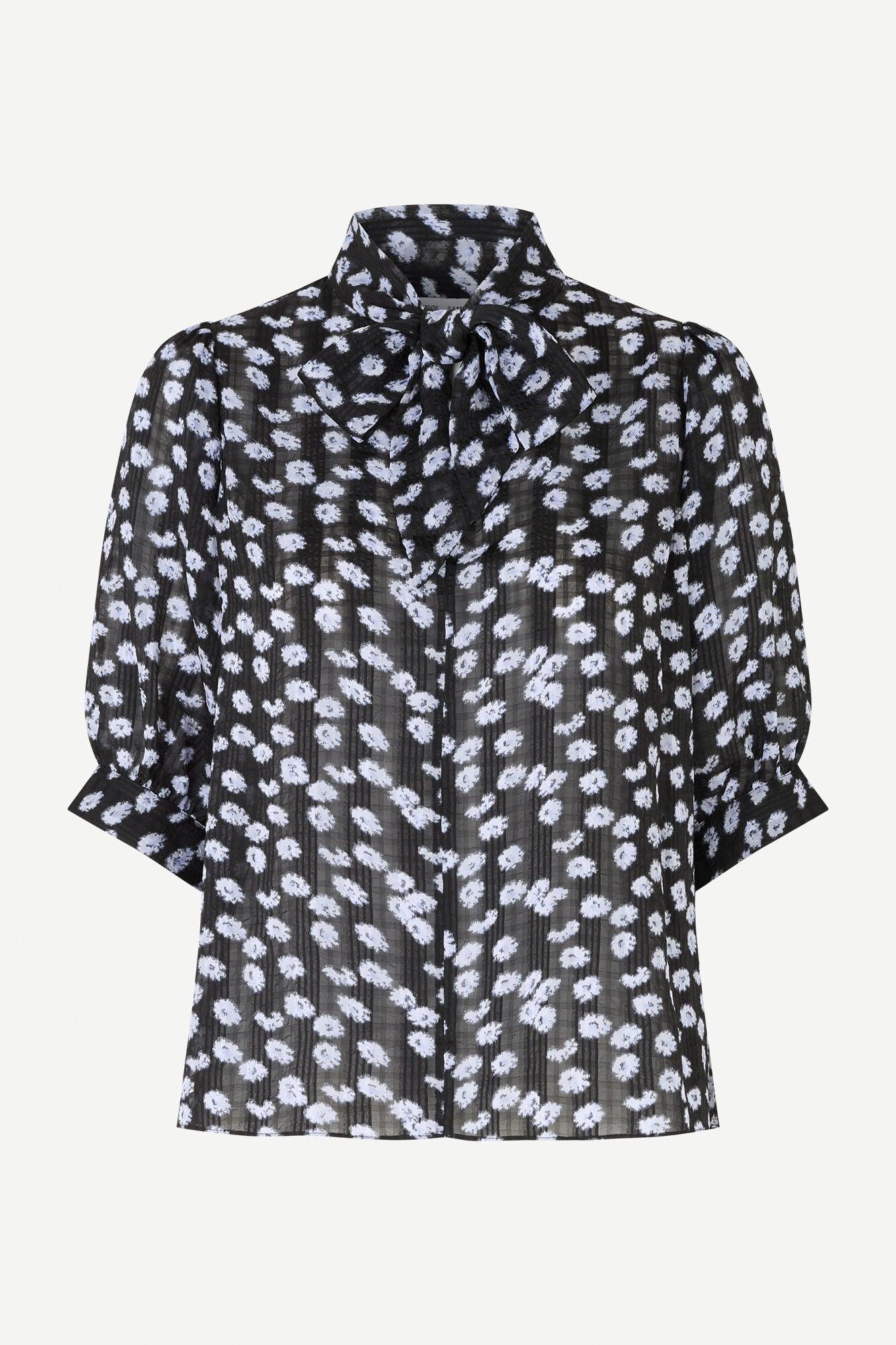 Dorothe SS Blouse Blue Meadow - No22 Damplassen