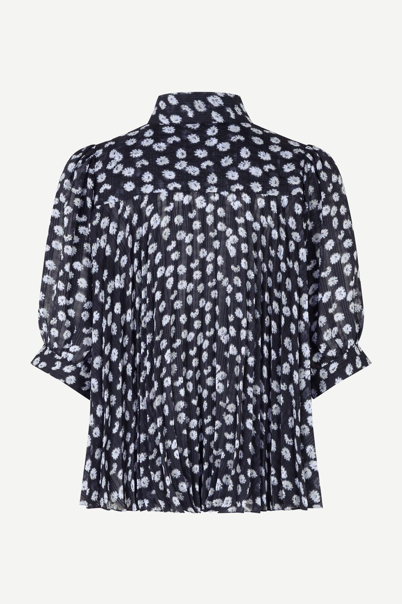 Dorothe SS Blouse Blue Meadow - No22 Damplassen