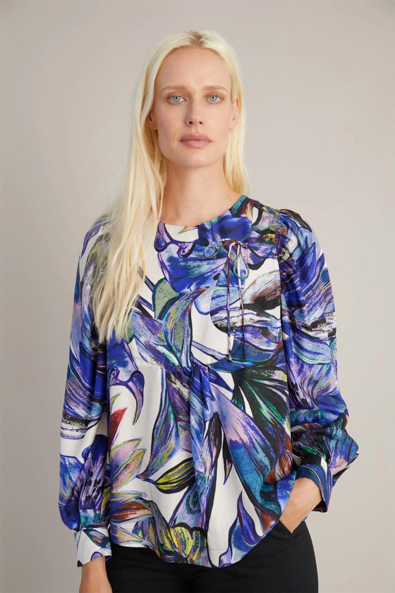 Durham Blouse Blue - No22 Damplassen