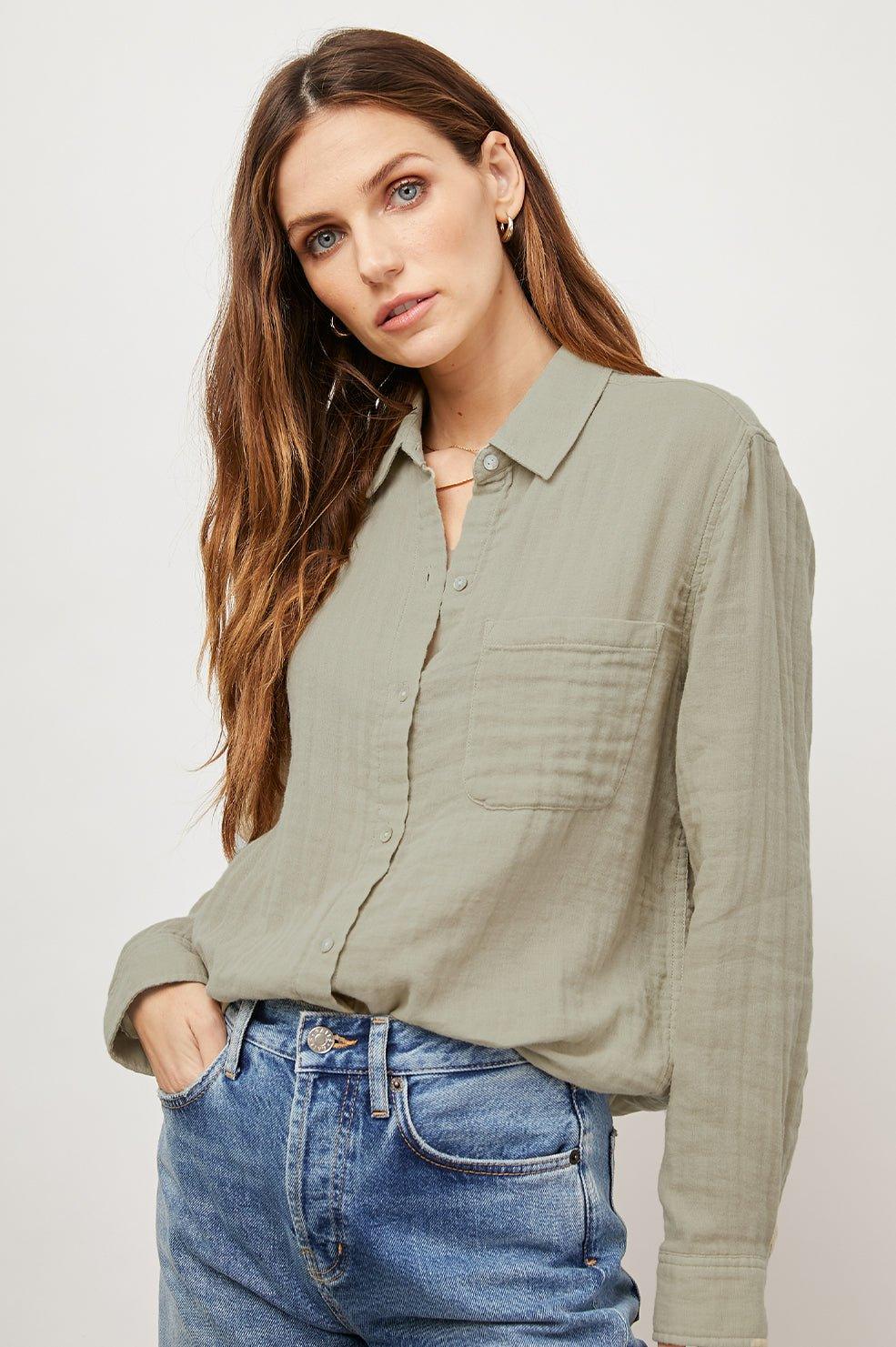 Ellis Shirt Sage - No22 Damplassen
