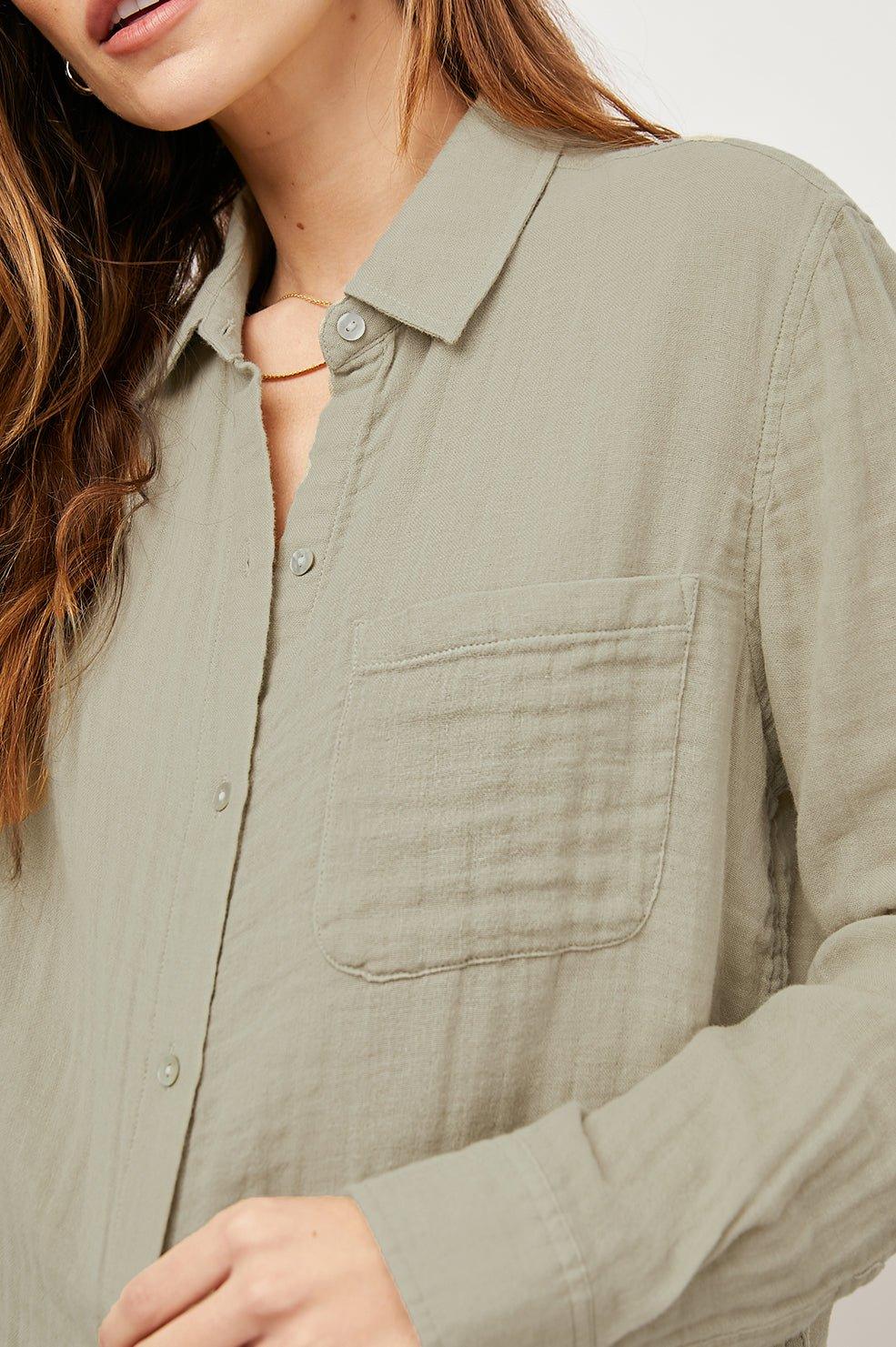 Ellis Shirt Sage - No22 Damplassen