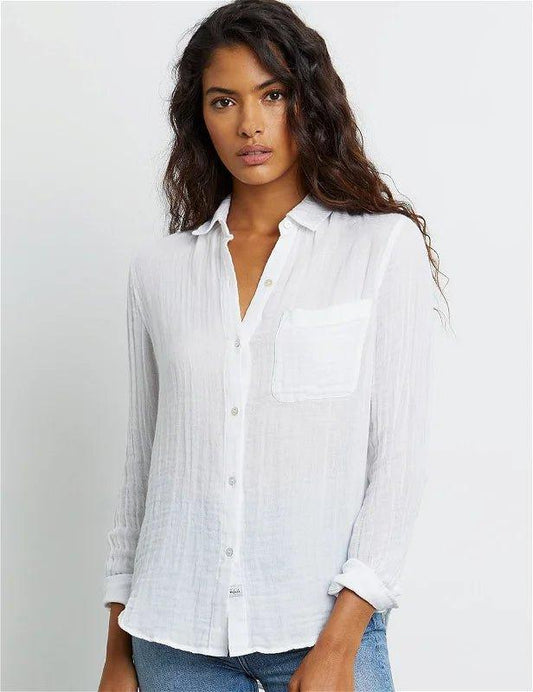 Ellis Shirt White - No22 Damplassen