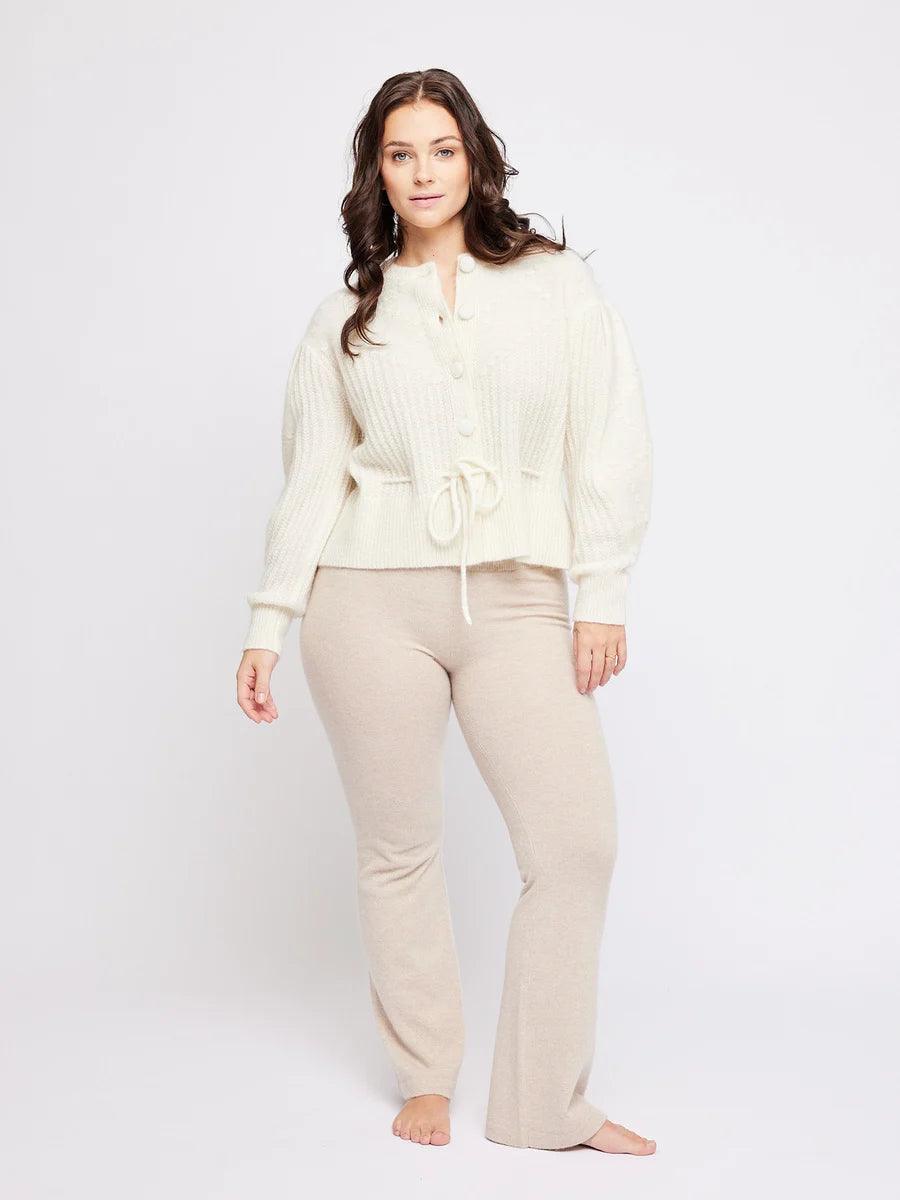 Elma Mohair Cardigan White - No22 Damplassen