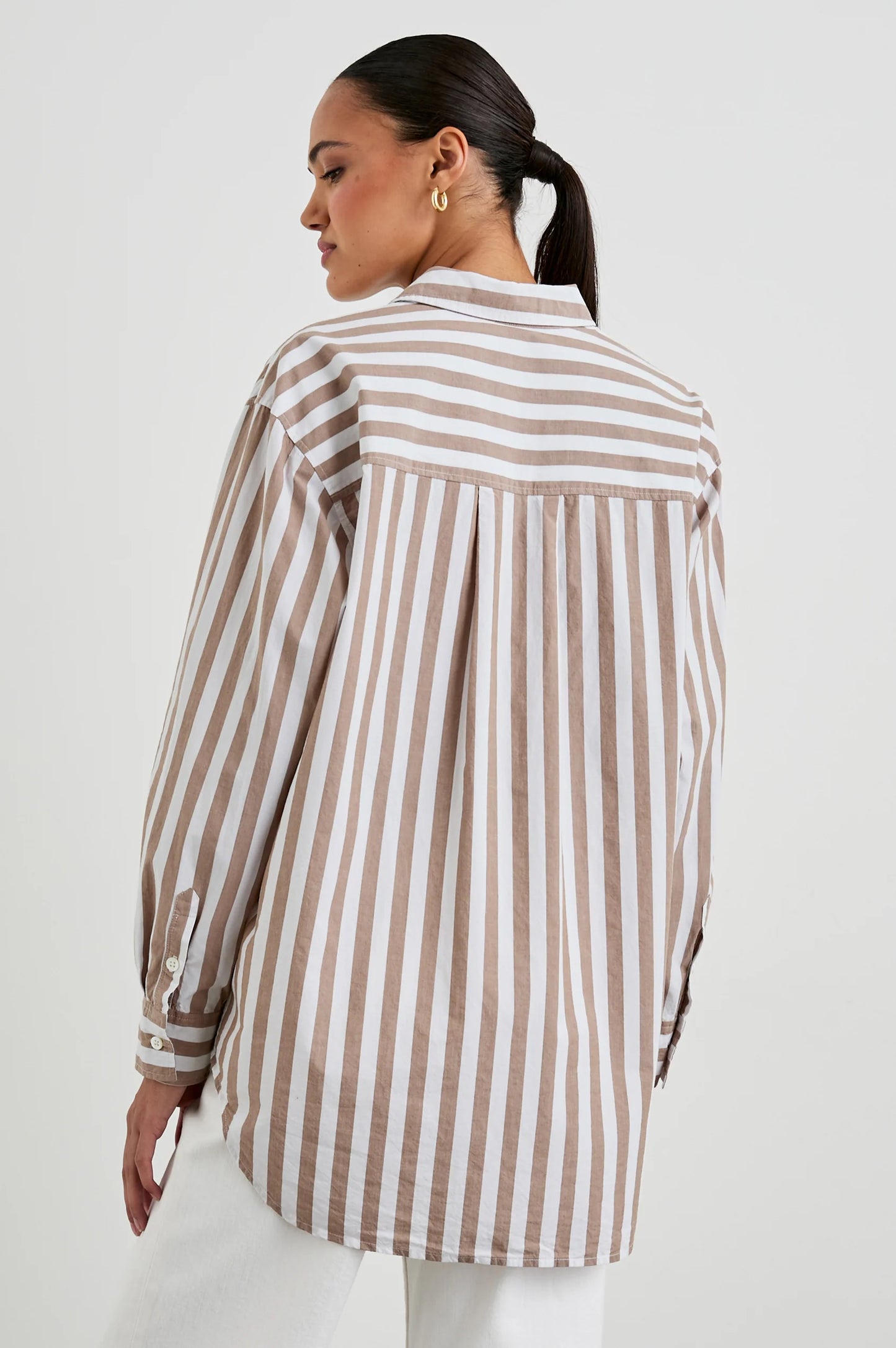 Elsa Shirt Russet White Stripe - No22 Damplassen
