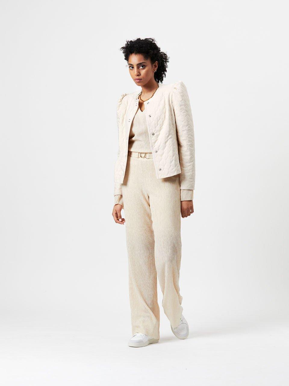 Emanille Padded Jacket Butter Cream - No22 Damplassen
