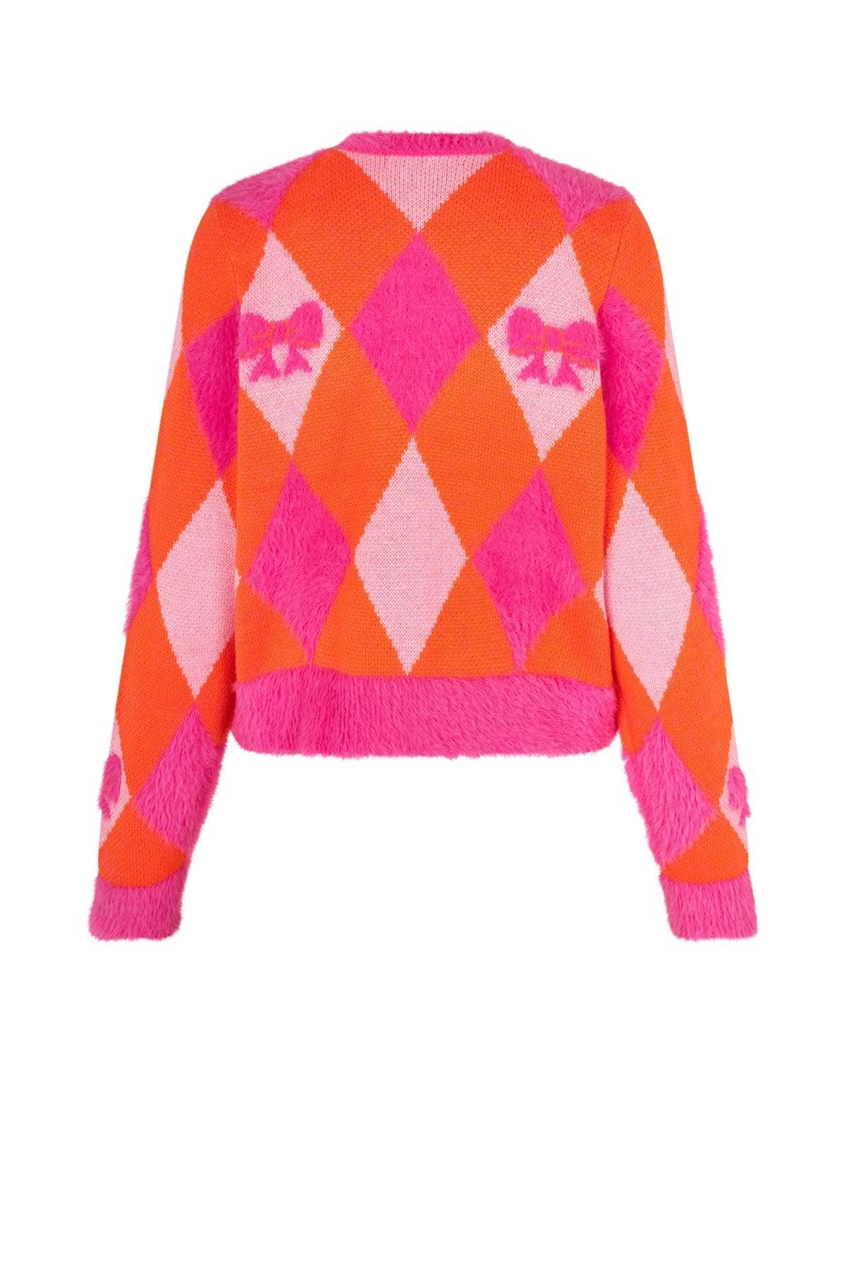 Emma Cardigan Harlequin Orange - No22 Damplassen