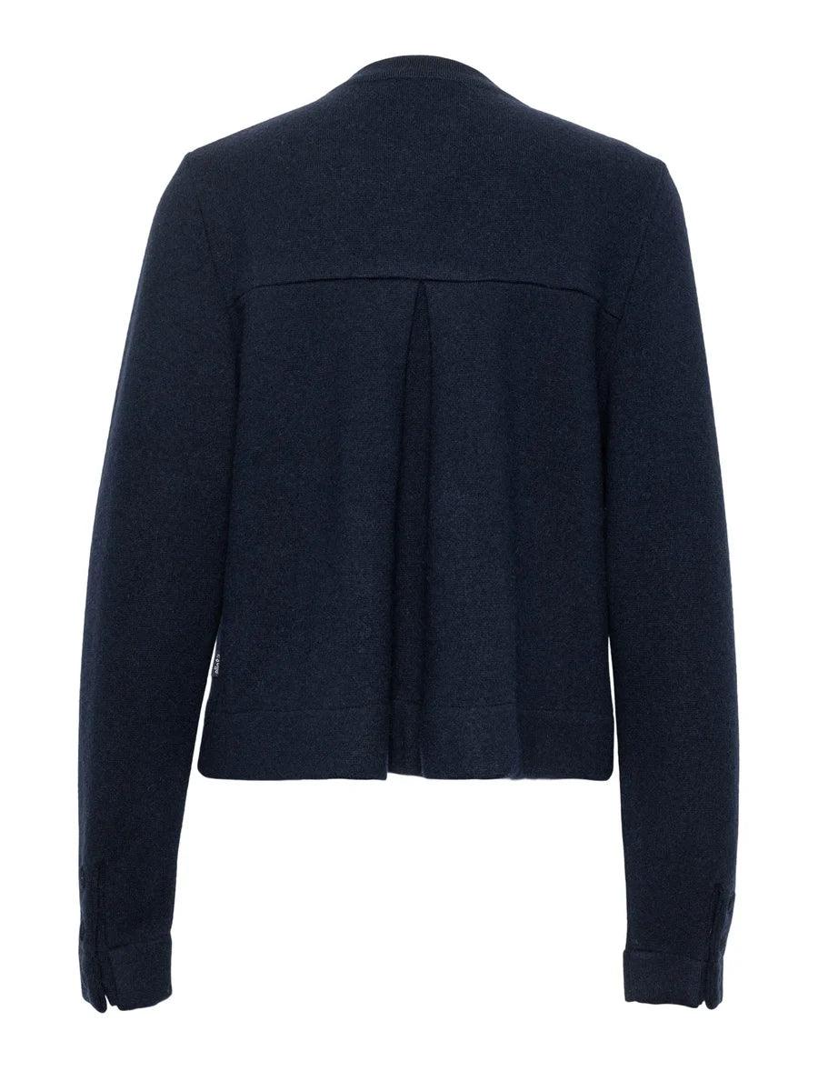 Evita Merino Jacket Navy - No22 Damplassen