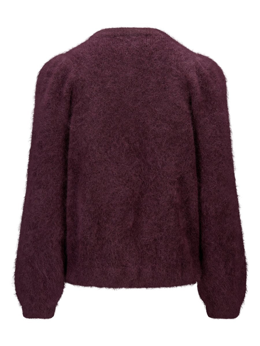 Franka Lux Chunky Cardigan Red Wine