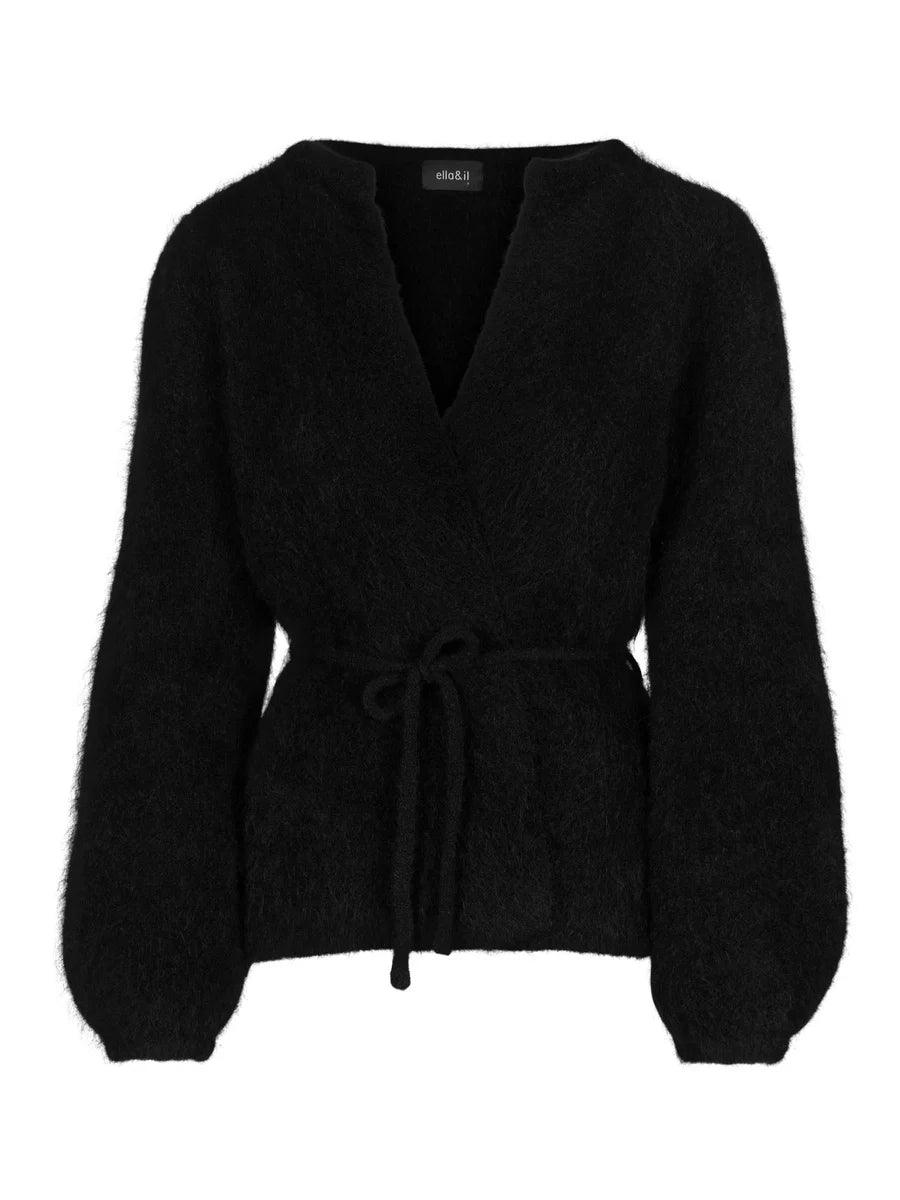 Fredrikke Chunky Cardigan Black - No22 Damplassen