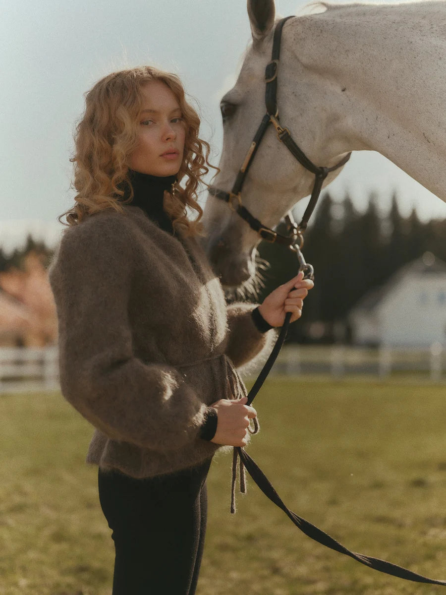 Fredrikke Chunky Cardigan Brown - No22 Damplassen