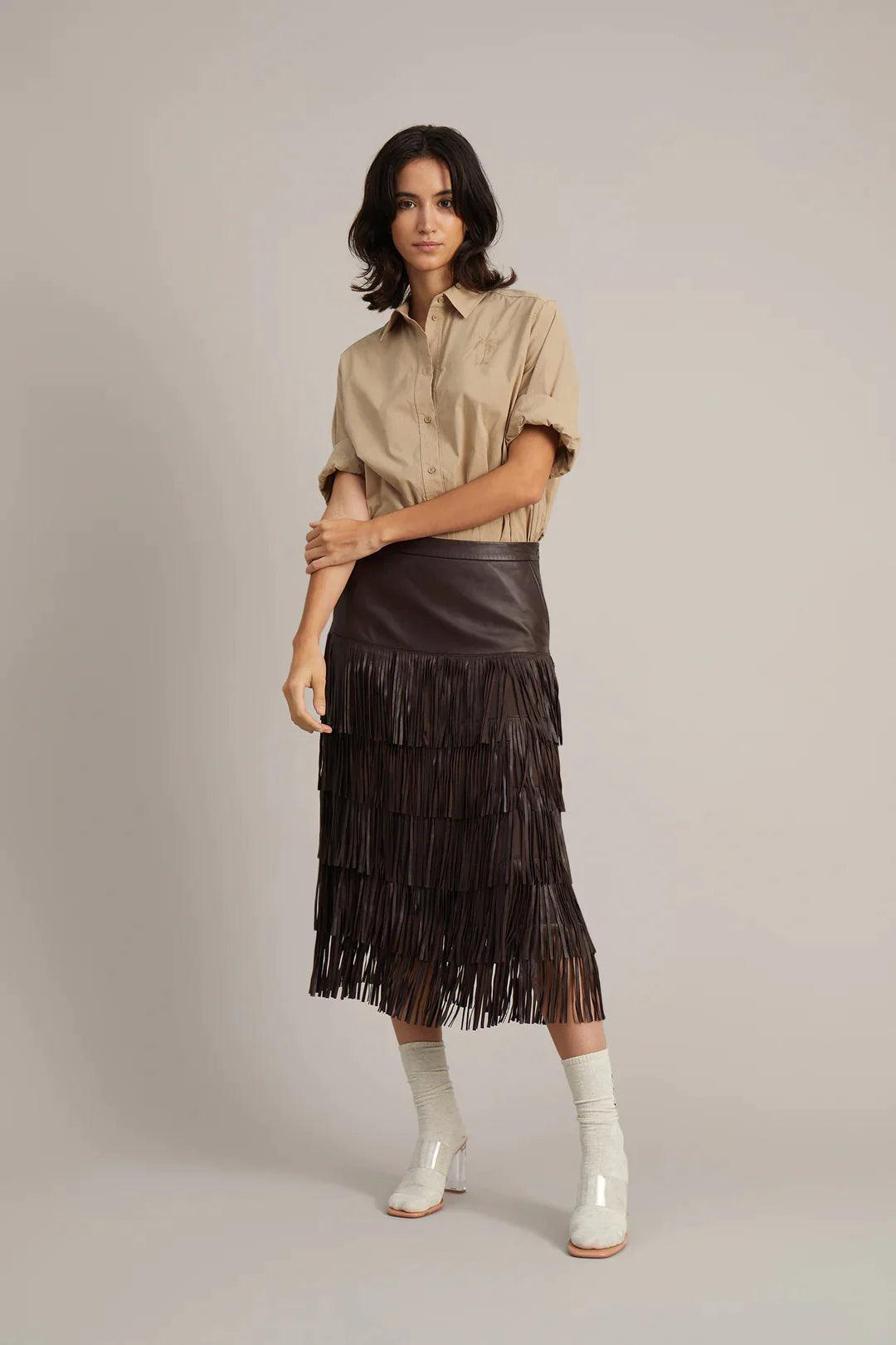 Gharm Skirt Mocca - No22 Damplassen