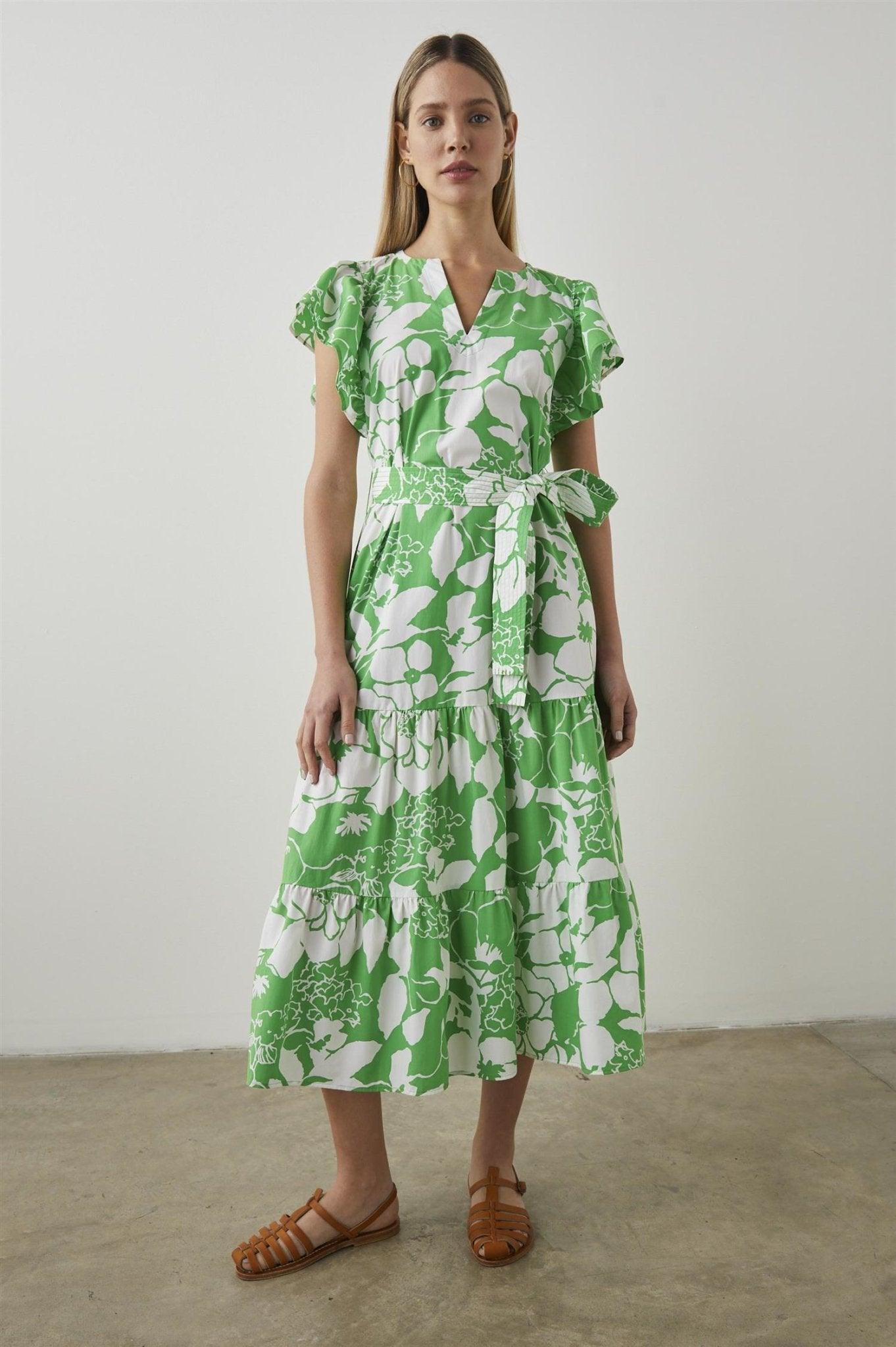 Gia Dress Green Lotus - No22 Damplassen