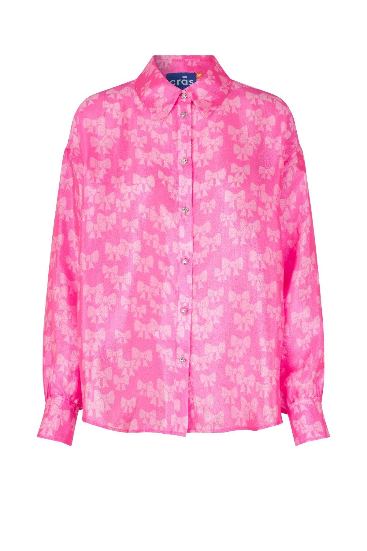 Gina Shirt Bow Pink - No22 Damplassen