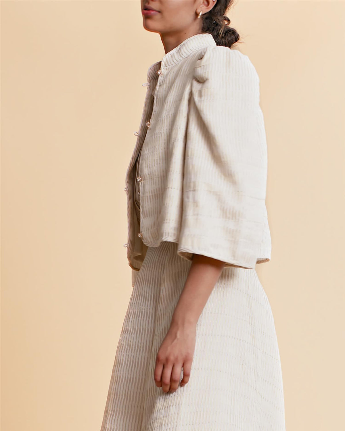 Golden Organza Jacket Off White - No22 Damplassen