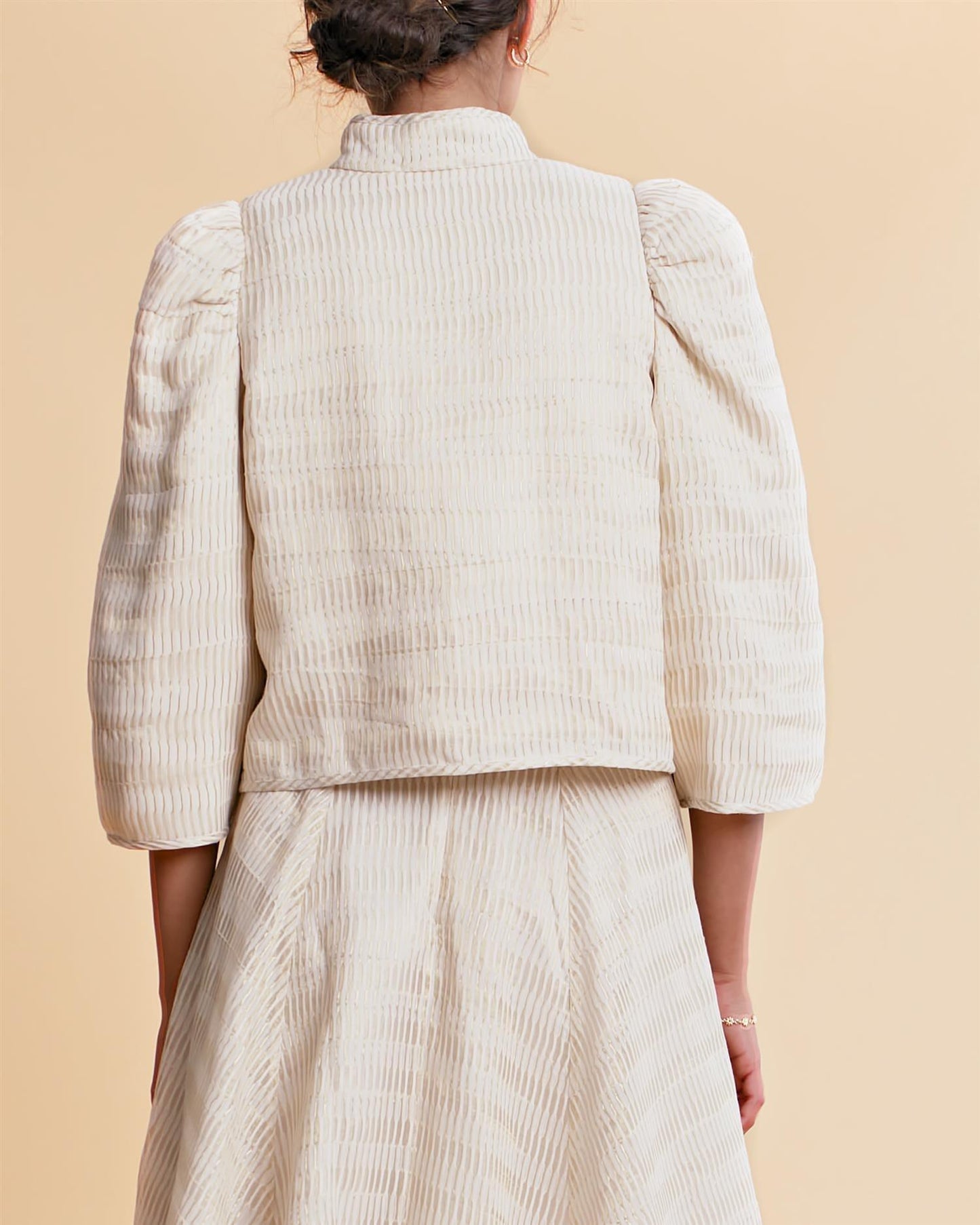 Golden Organza Jacket Off White - No22 Damplassen