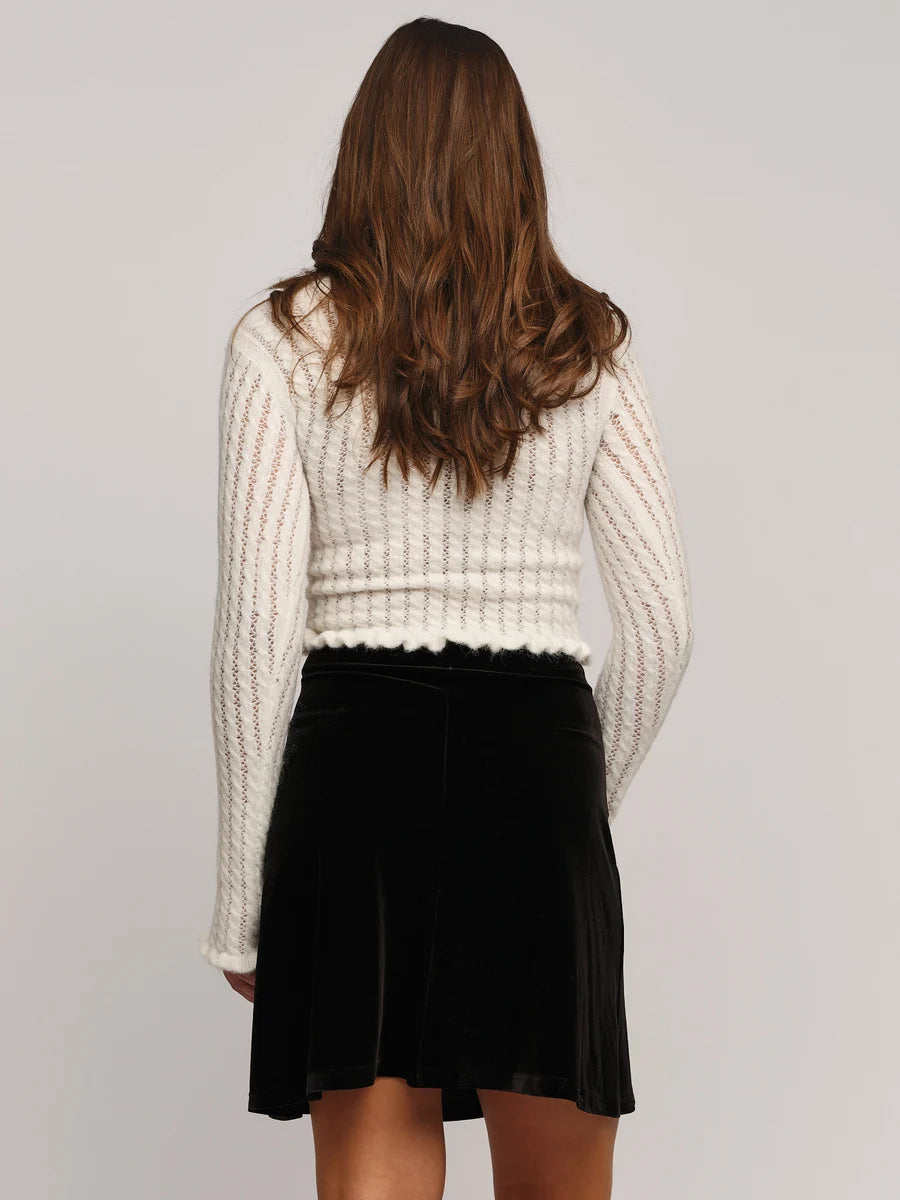 Hanami Velour Skirt Black - No22 Damplassen