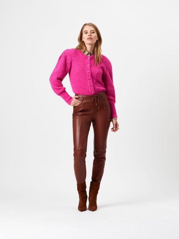 Handsome Mixed Knit Cardigan Pink Energy - No22 Damplassen