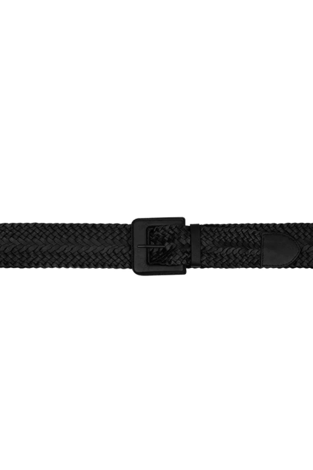 Hazel Braided Leather Belt Raven - No22 Damplassen