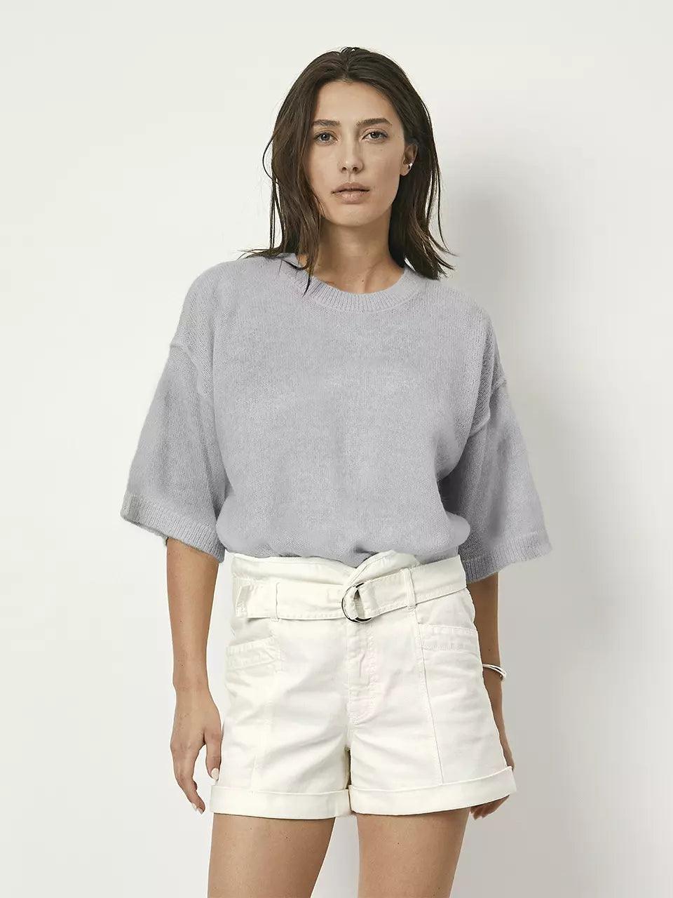 Hiaru Relax Sweater Heather Grey - No22 Damplassen