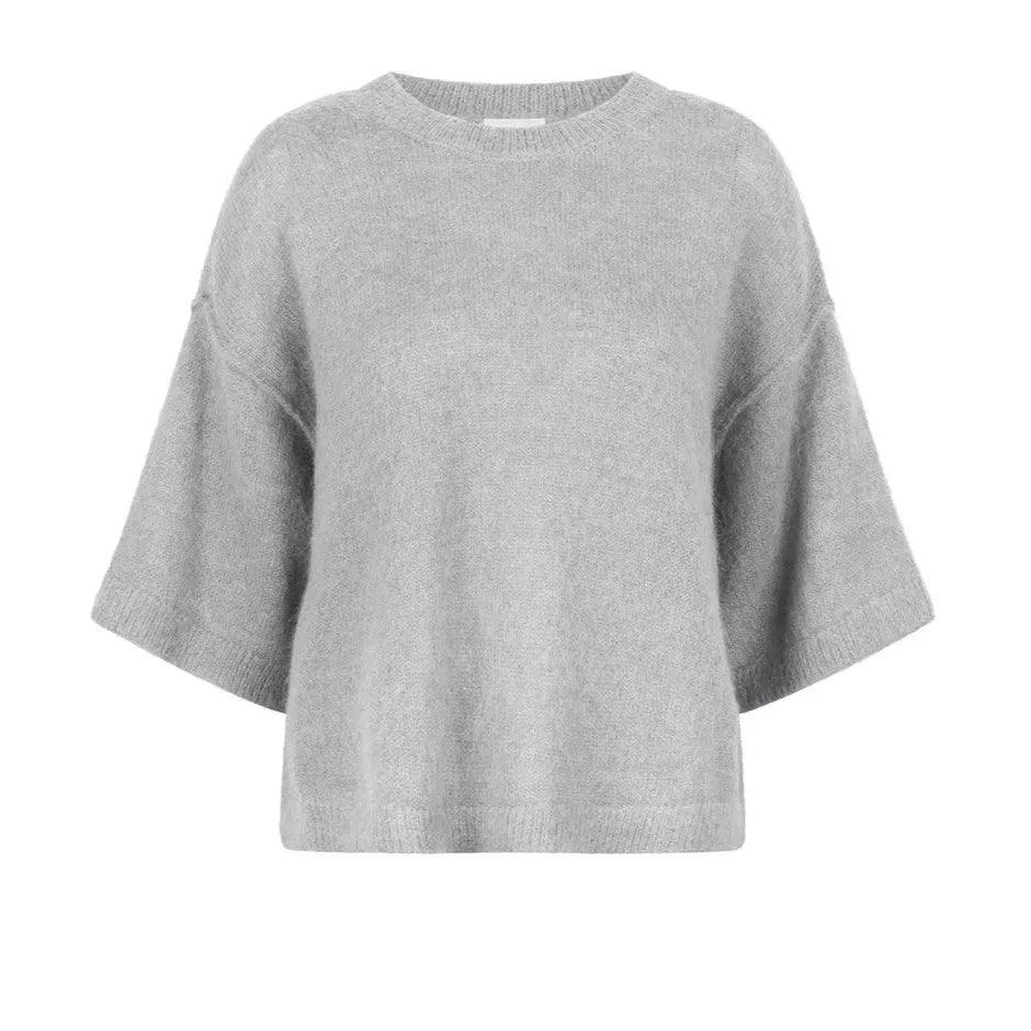 Hiaru Relax Sweater Heather Grey - No22 Damplassen