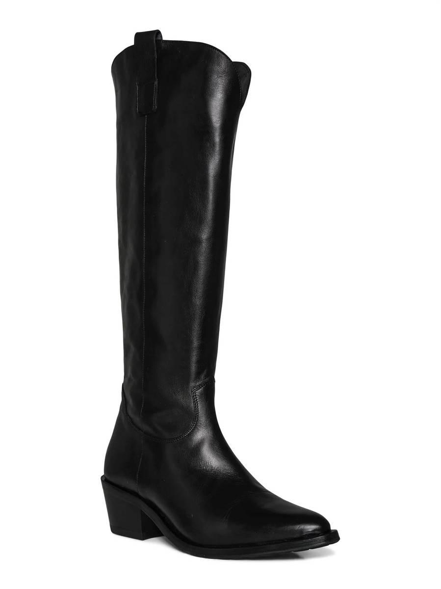 Laura Bellariva - High Leather Boots Black - No22 Damplassen