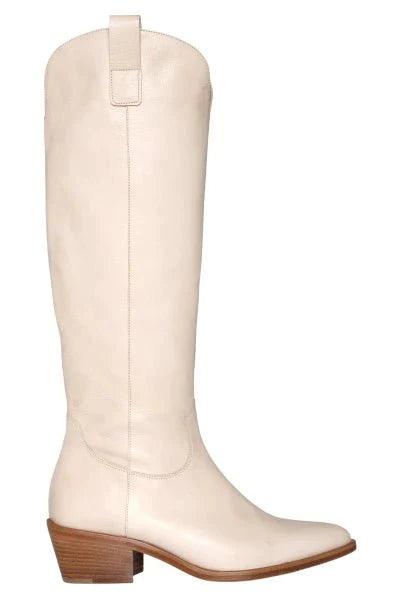 High Leather Boots Sand Natural - No22 Damplassen