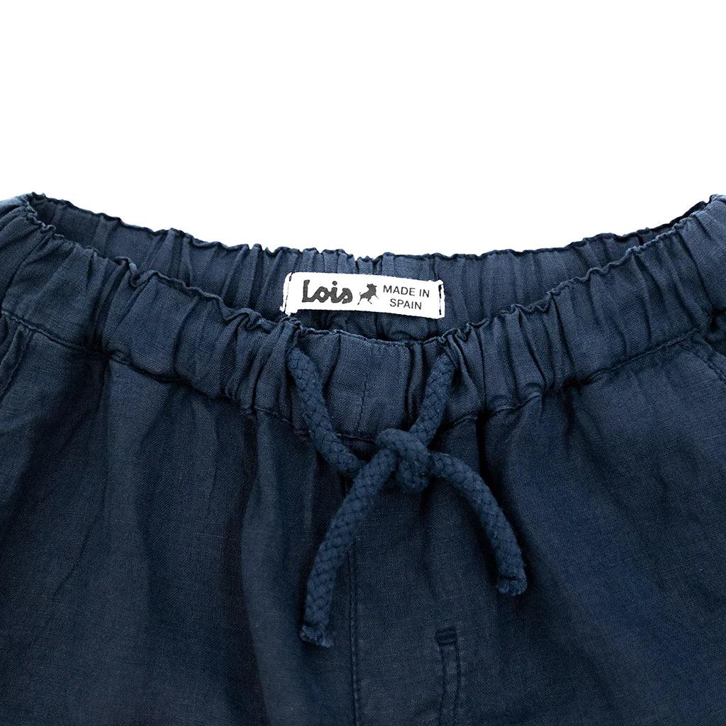 Hugo Slight Linen Navy - No22 Damplassen