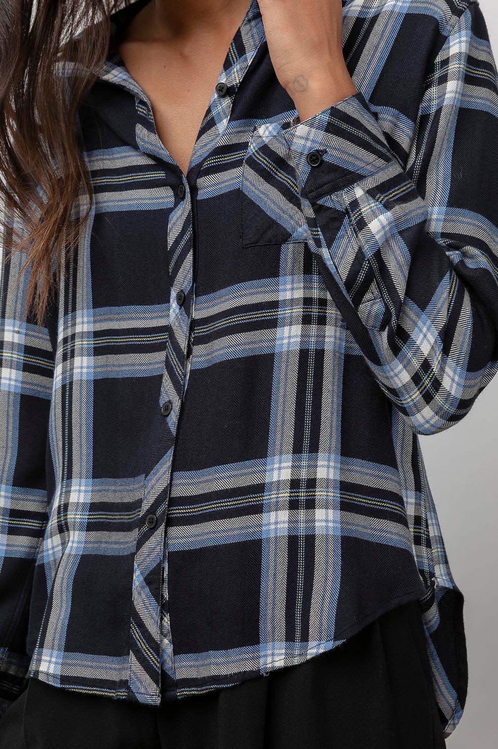Hunter Shirt Admiral Blue Yellow - No22 Damplassen