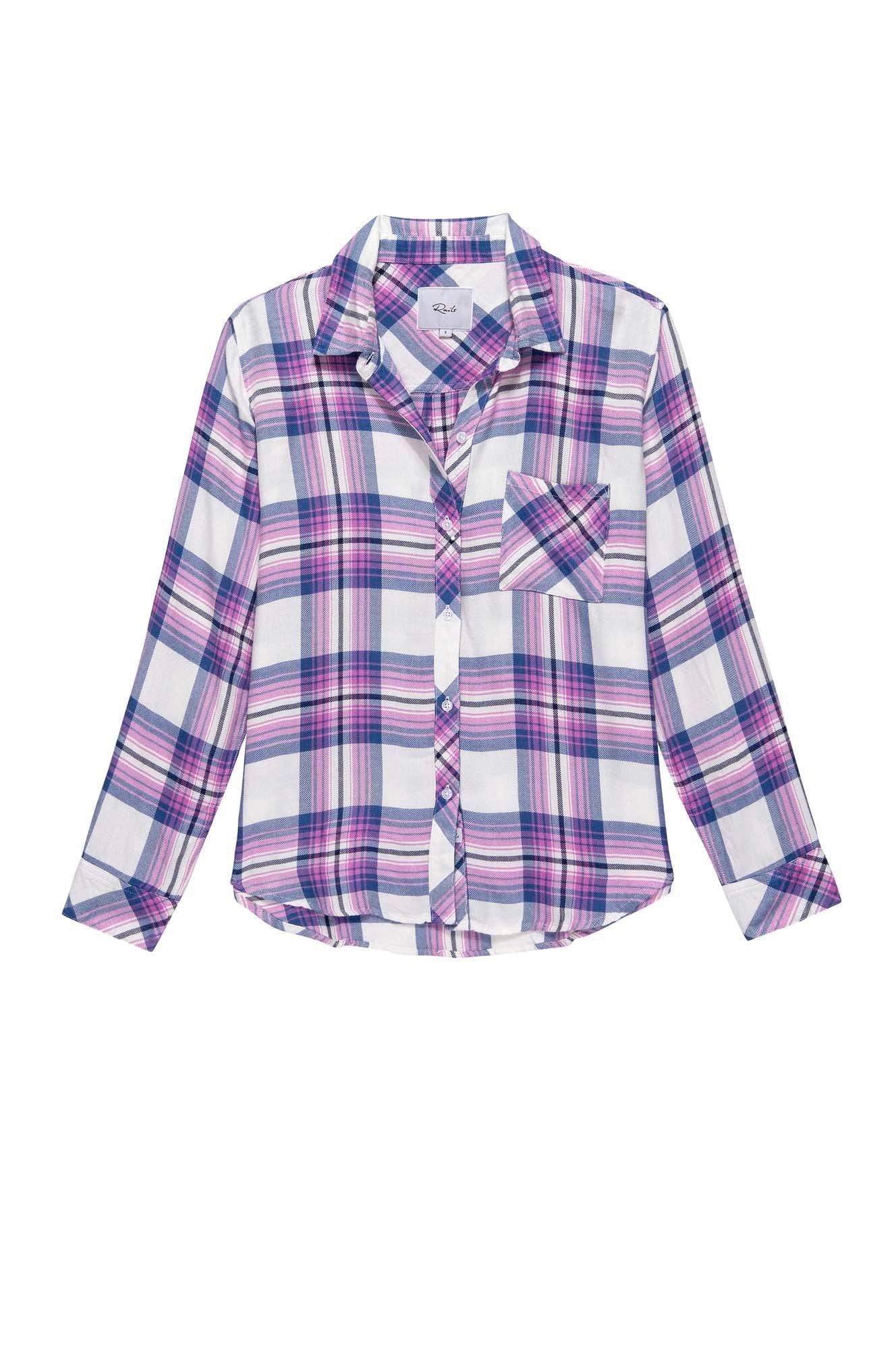 Hunter Shirt White Denim Berry - No22 Damplassen