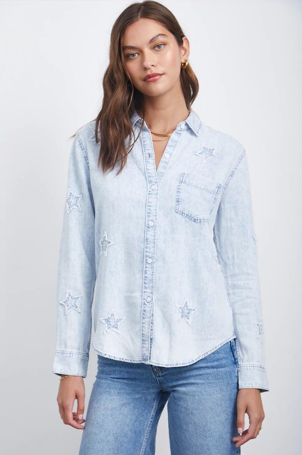 Ingrid Shirt Light Acid Stars - No22 Damplassen