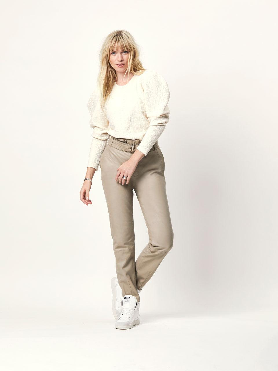 Jacquard Sweater Butter Cream - No22 Damplassen