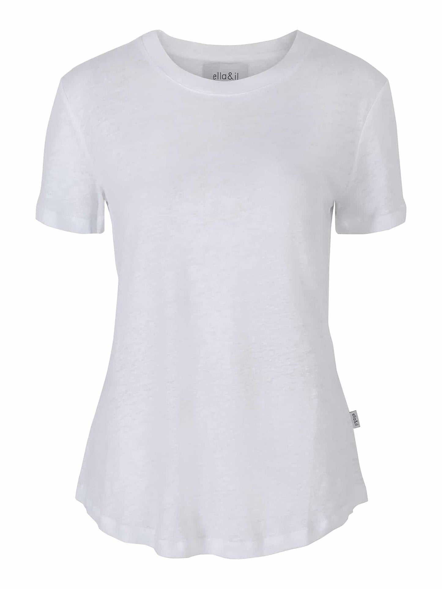 Jane Linen Tee White - No22 Damplassen