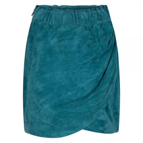 Jaz Suede Skirt Teal - No22 Damplassen