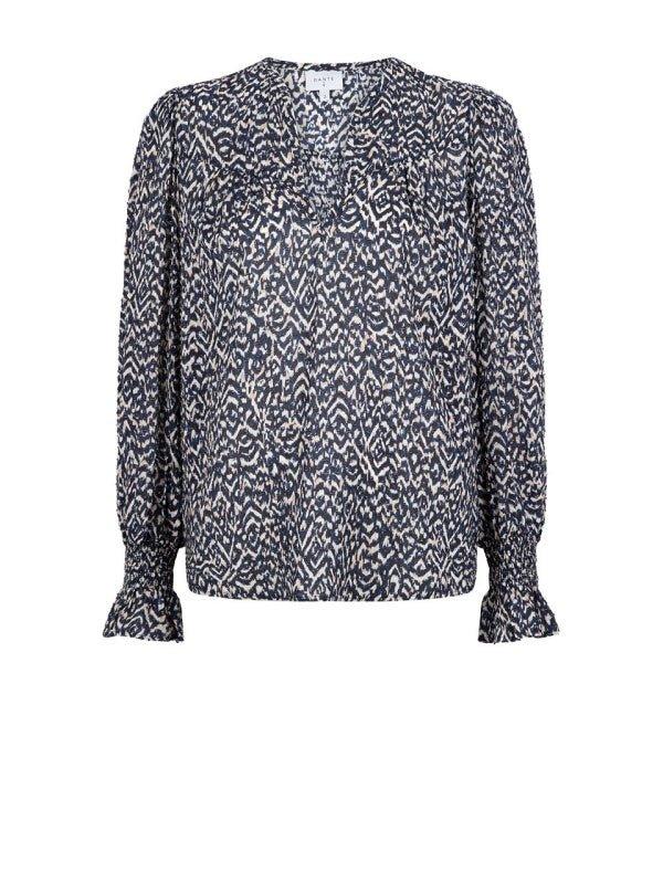 Joliette Printed Top Multicolor - No22 Damplassen
