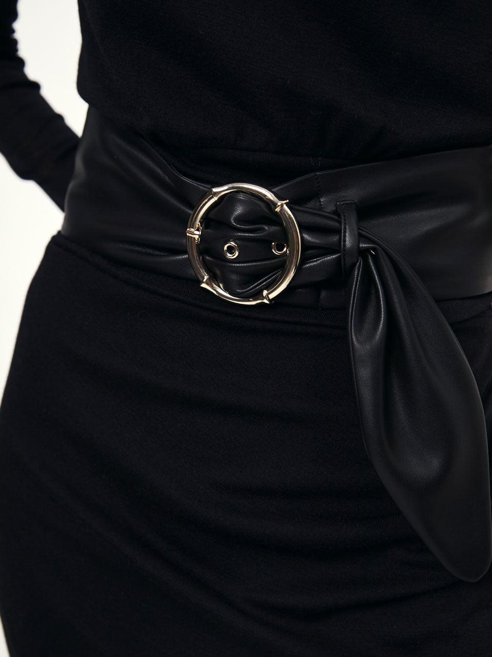 Juhl Faux Leather Belt Raven - No22 Damplassen