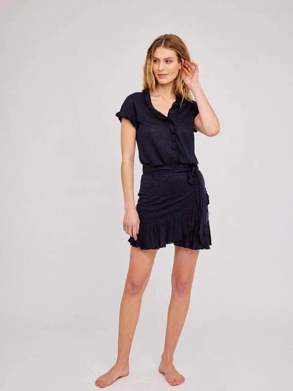 ella&il - Karianne Linen Tee Navy - No22 Damplassen