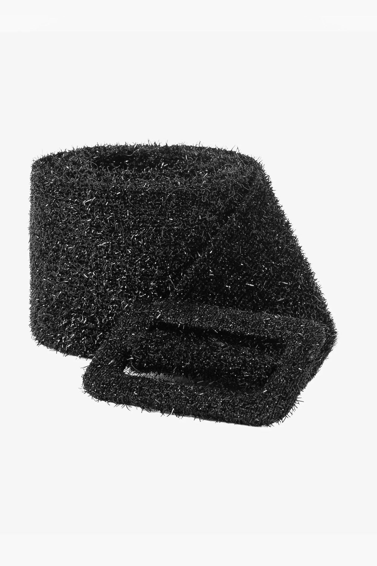 Knitted Metallic Belt Black - No22 Damplassen