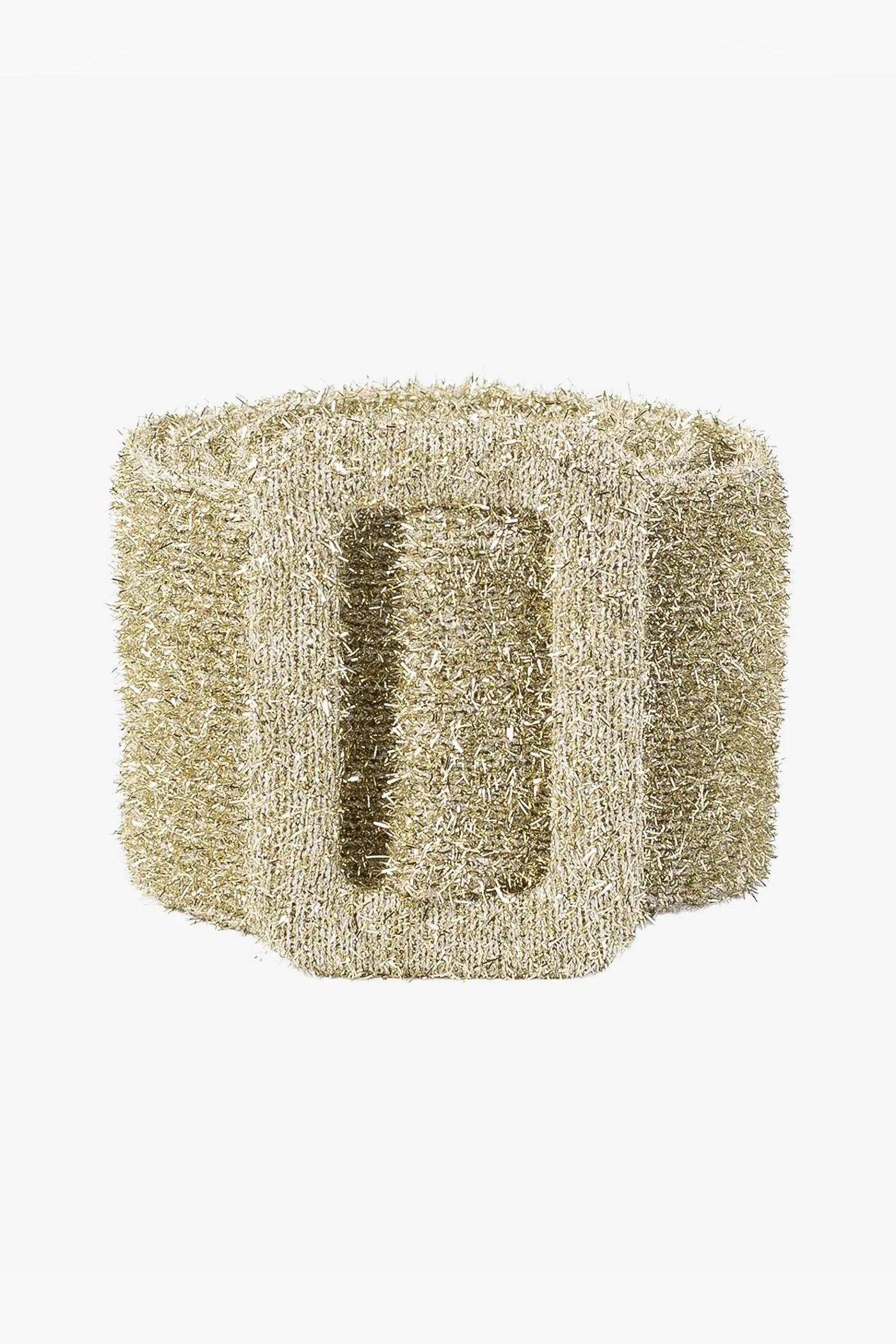 Knitted Metallic Belt Golden Silver - No22 Damplassen