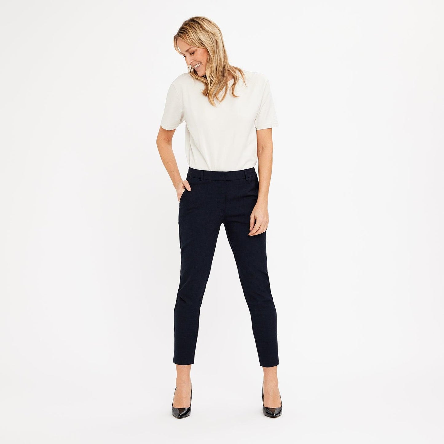 Kylie Crop Midnight Navy - No22 Damplassen