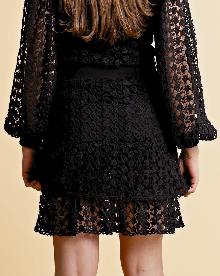 Lace Crochet Skirt Black - No22 Damplassen