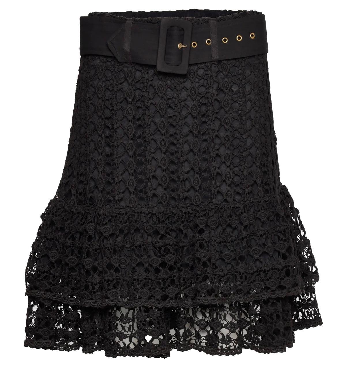 Lace Crochet Skirt Black - No22 Damplassen