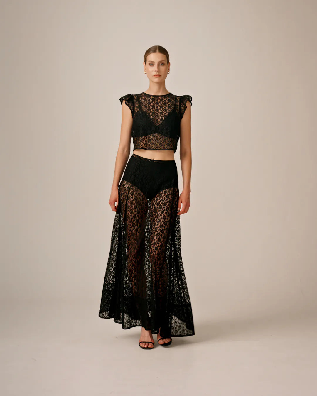 Lace Skirt Black - No22 Damplassen