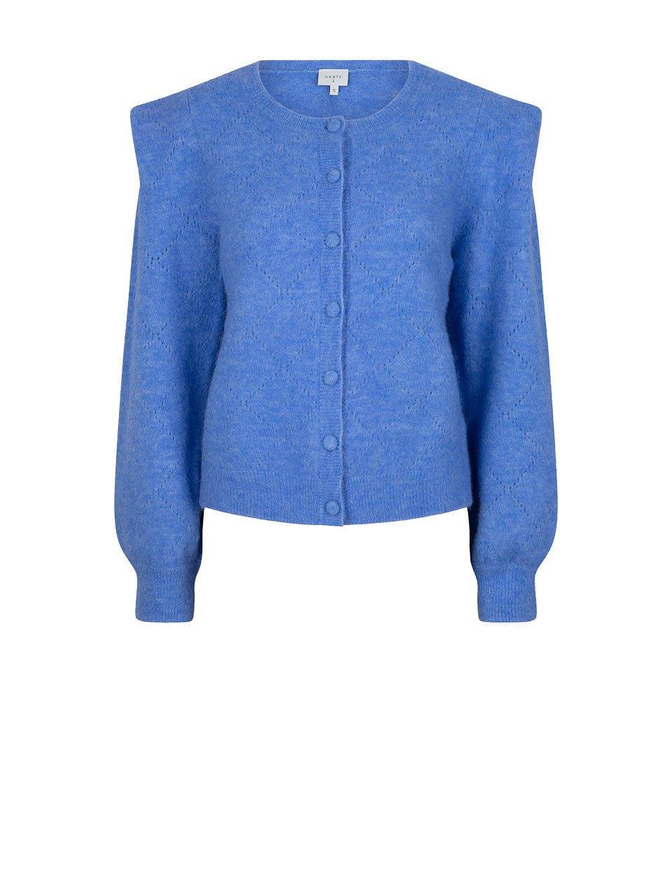 Lady D Ajour Knit Cardigan Sky Blue - No22 Damplassen