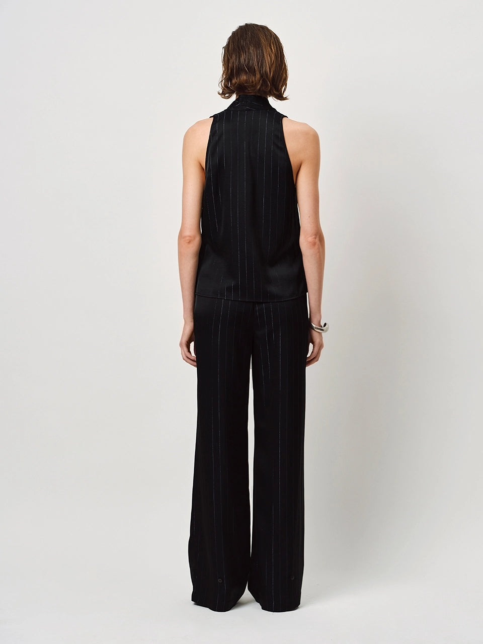 Larod Pinstripe Pants Raven - No22 Damplassen