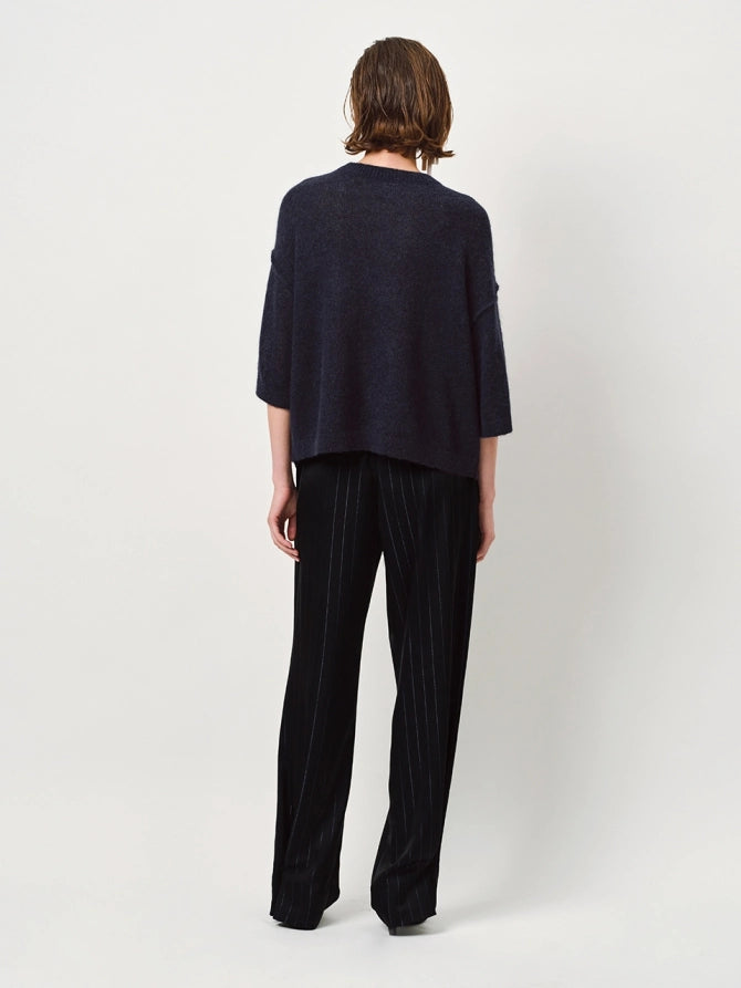 Larod Pinstripe Pants Raven - No22 Damplassen