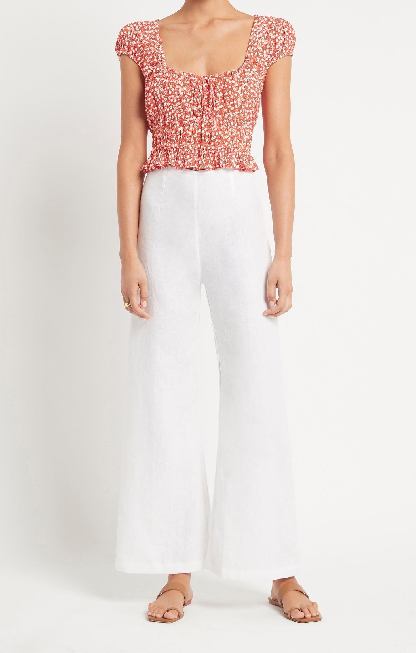 Las Olas Top Careyes Floral Cherry - No22 Damplassen