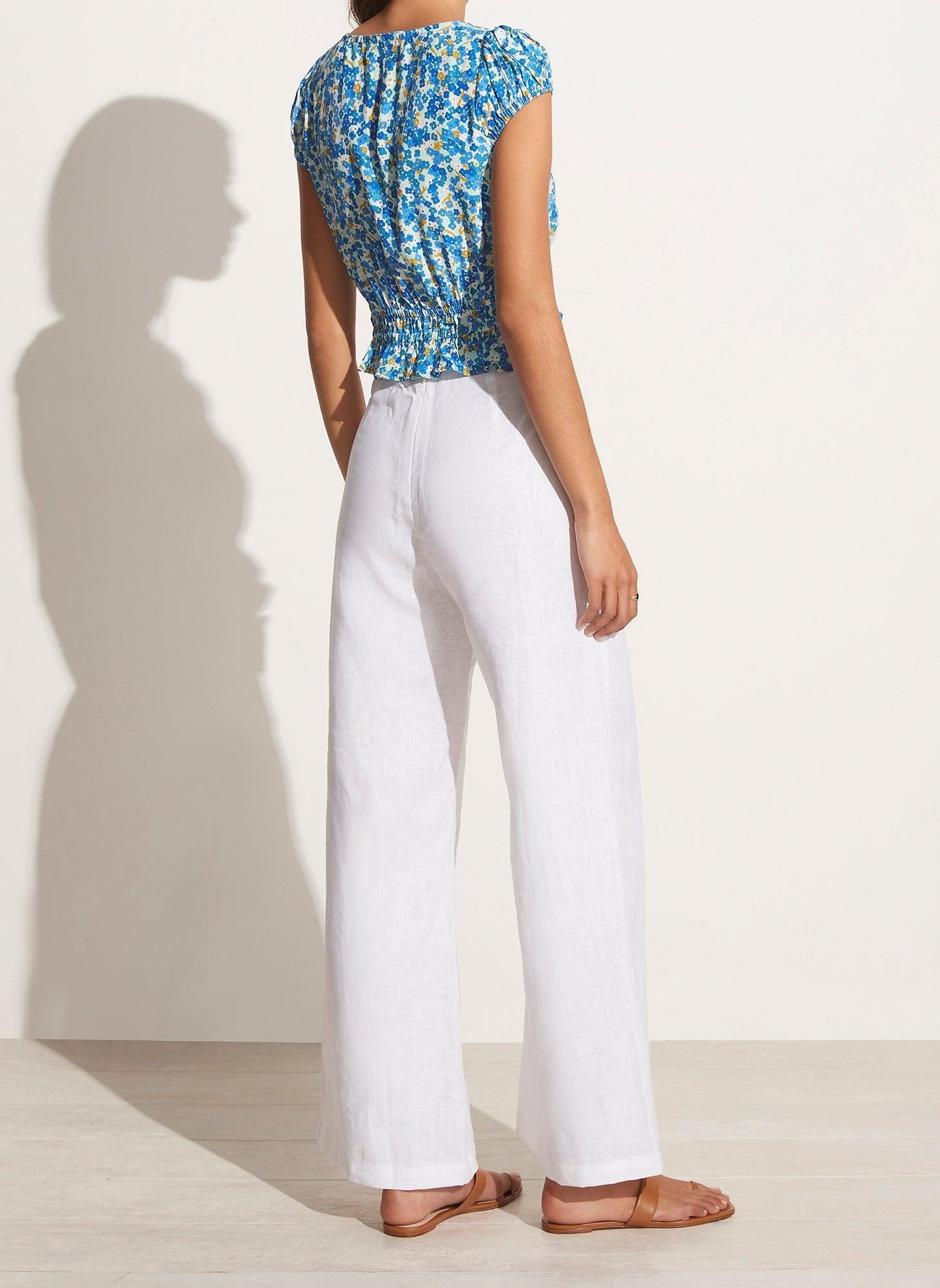 Faithfull the Brand - Las Olas Top Lou Floral Print Blue - No22 Damplassen