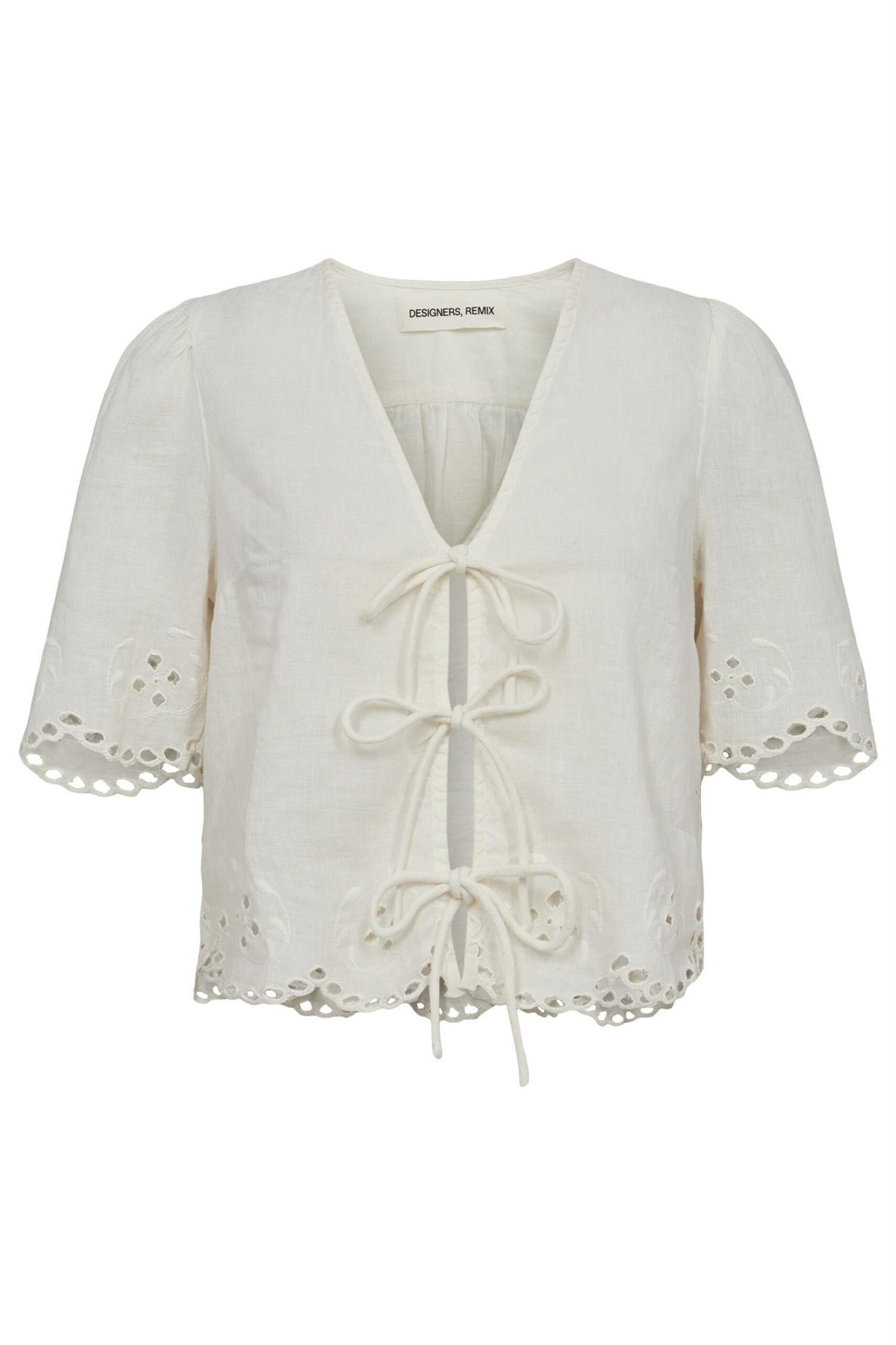 Layla Tie Shirt Creme - No22 Damplassen